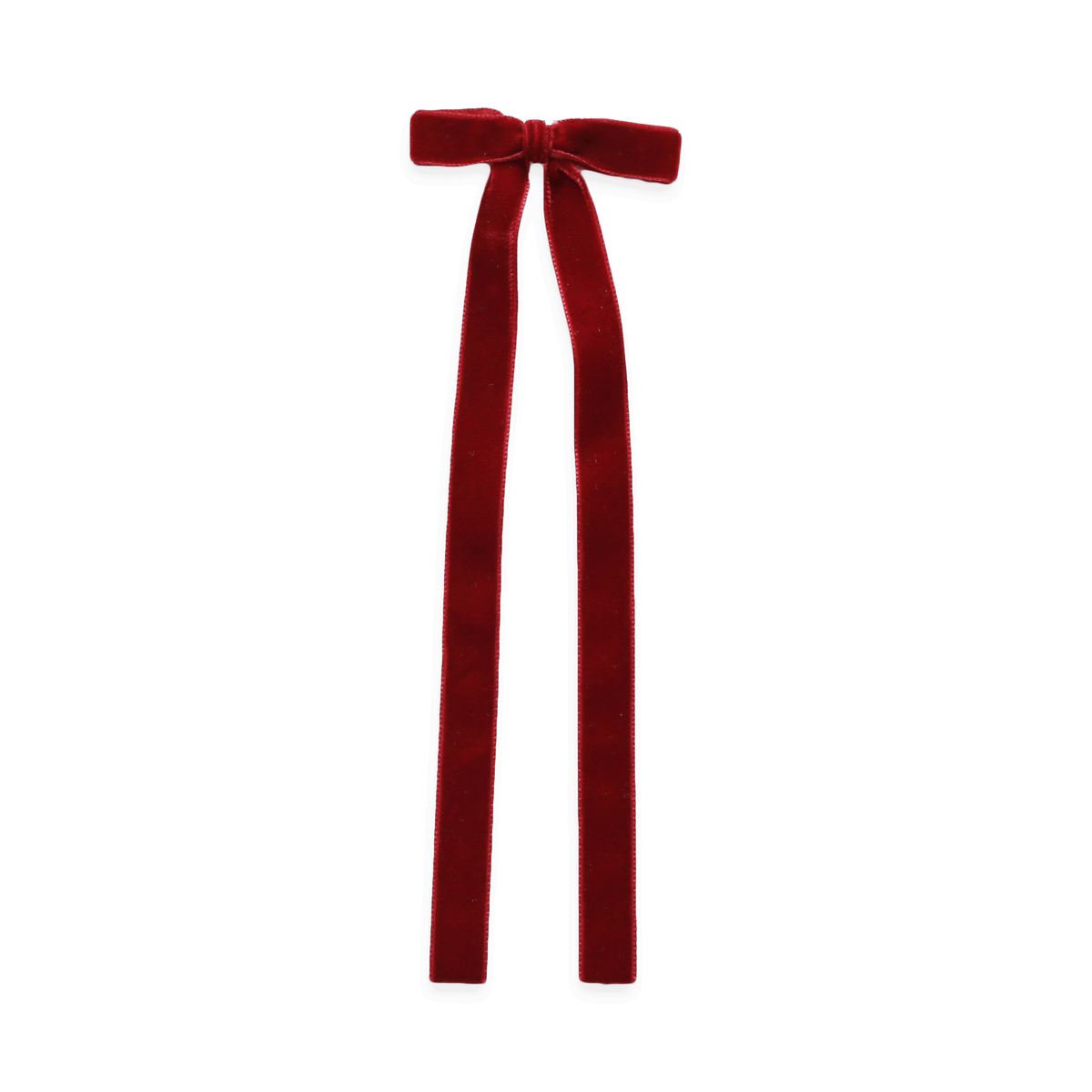 Large long tail velvet bow- Red – Eva's House